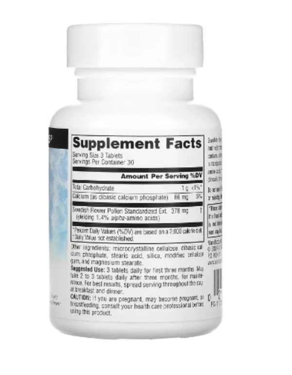 Source Naturals, Swedish Flower Pollen, 90 Tablets