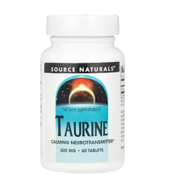 Source Naturals, Taurine, 500 mg, 60 Tablets