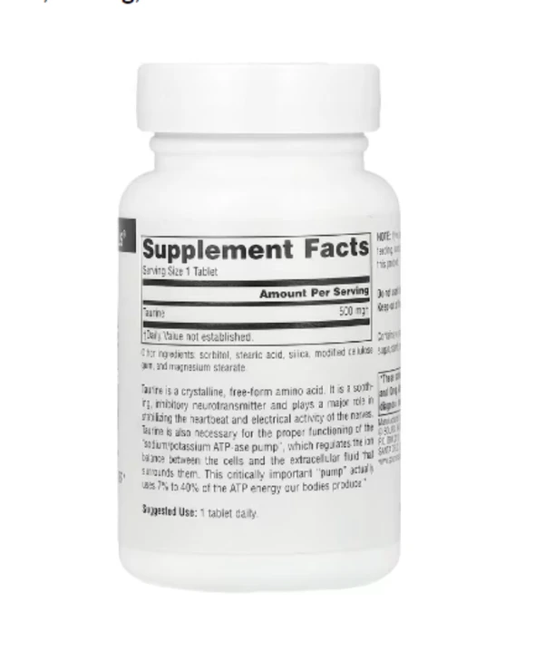Source Naturals, Taurine, 500 mg, 60 Tablets