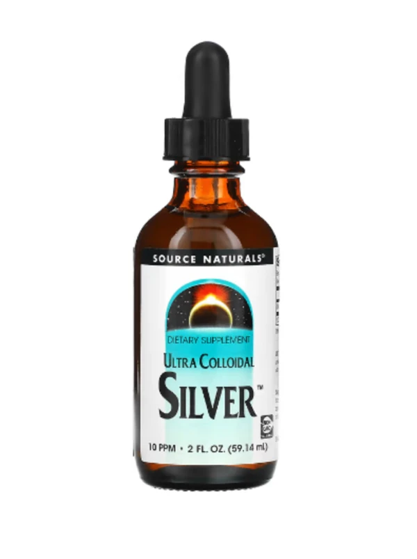 Source Naturals, Ultra Colloidal Silver, 10 PPM, 2 fl oz (59.14 ml) (5 PPM per Tsp)