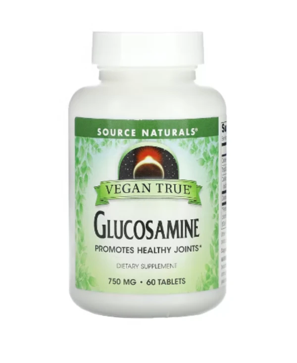 Source Naturals, Vegan True, Glucosamine, 750 mg, 60 Tablets
