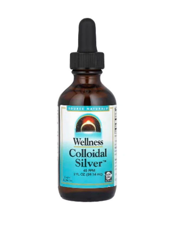 Source Naturals, Wellness Colloidal Silver™, 45 PPM, 2 fl oz (59.14 ml)