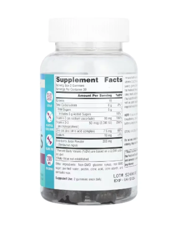 Source Naturals, Wellness Gummies, Elderberry, 60 Gummies