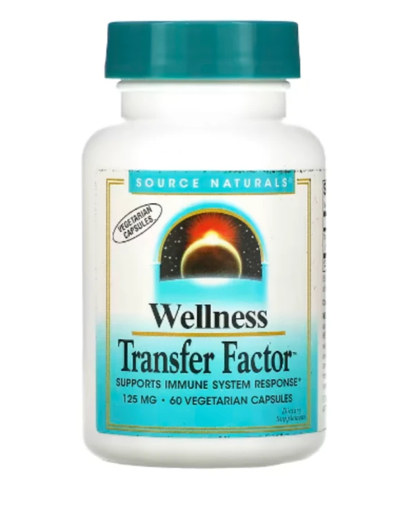 Source Naturals, Wellness Transfer Factor, 125 mg, 60 Vegetarian Capsules