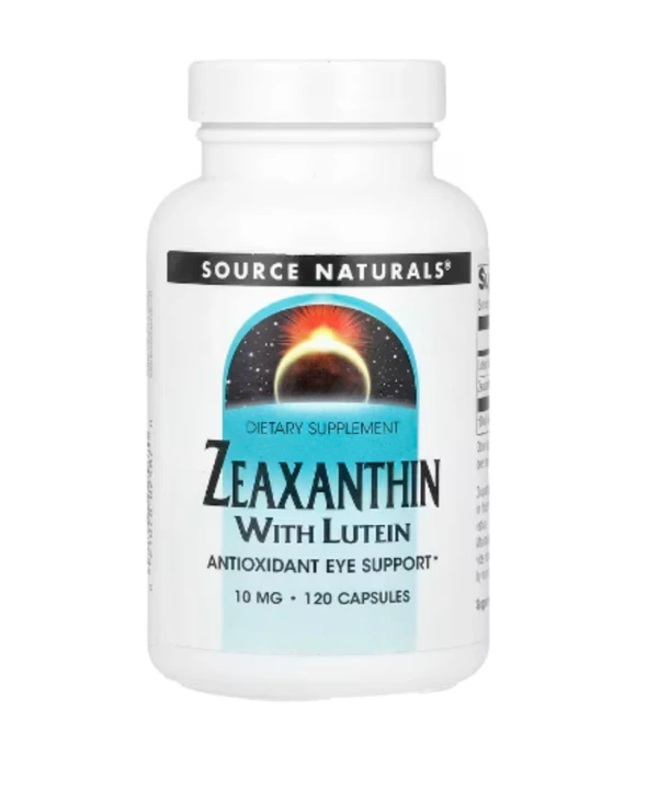 Source Naturals, Zeaxanthin with Lutein, 10 mg, 120 Capsules