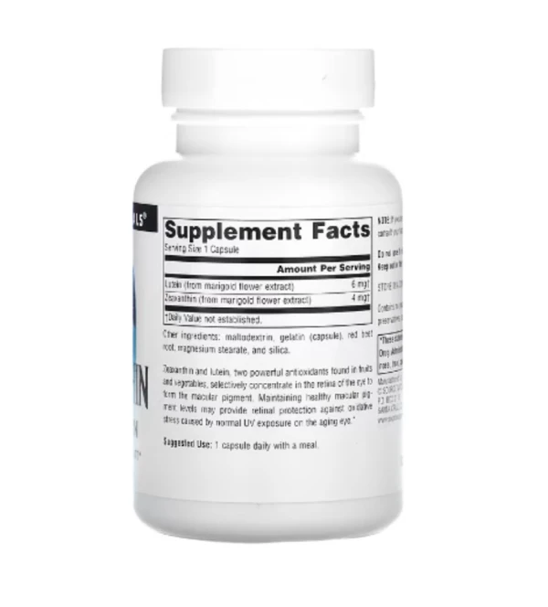 Source Naturals, Zeaxanthin with Lutein, 10 mg, 60 Capsules