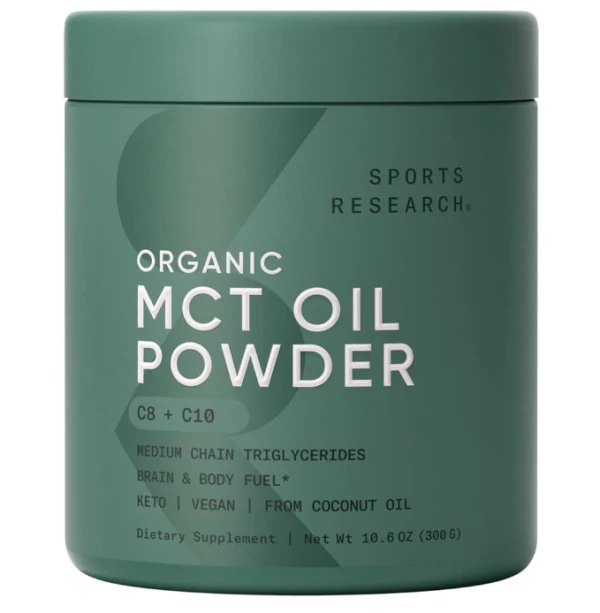 Sports Research, Organic MCT Oil Powder, 10.6 oz (300 g)