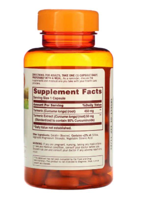 Sundown Naturals, Turmeric, 500 mg, 90 Capsules