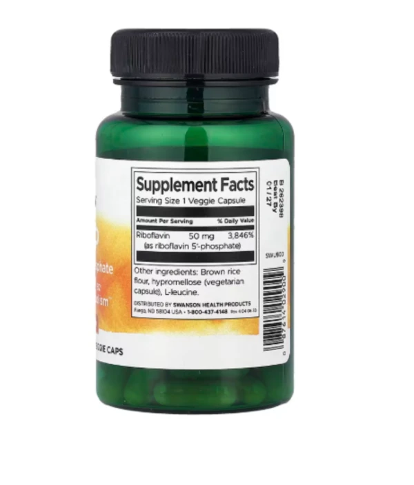 Swanson, R-5-P, Riboflavin-5-Phosphate, 50 mg, 60 Veggie Caps