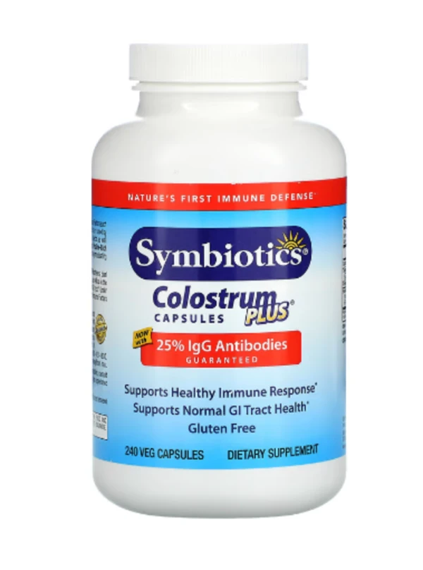 Symbiotics, Colostrum Plus, 240 Veg Capsules
