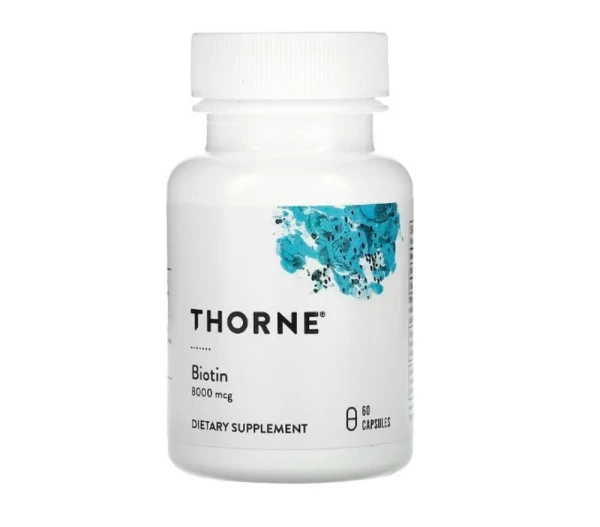 Thorne, Biotin, 8,000 mcg, 60 Capsules