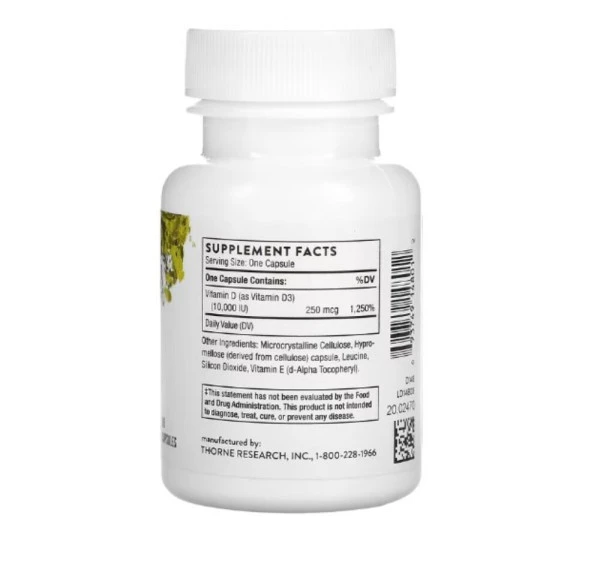 Thorne, D-10,000, 60 Capsules