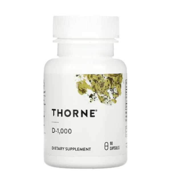 Thorne, D-1,000, 90 Capsules