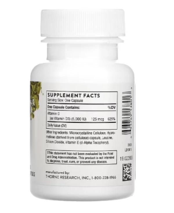 Thorne, D-5,000, 60 Capsules
