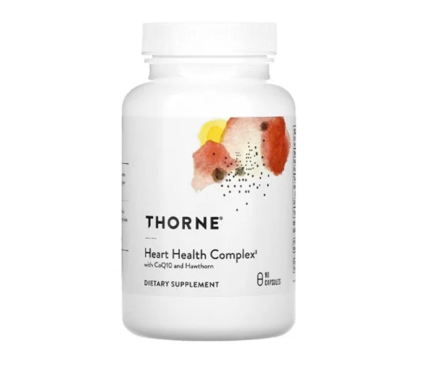 Thorne, Heart Health Complex with CoQ10 and Hawthorn, 90 Capsules