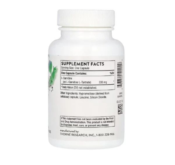 Thorne, L-Carnitine, 60 Capsules