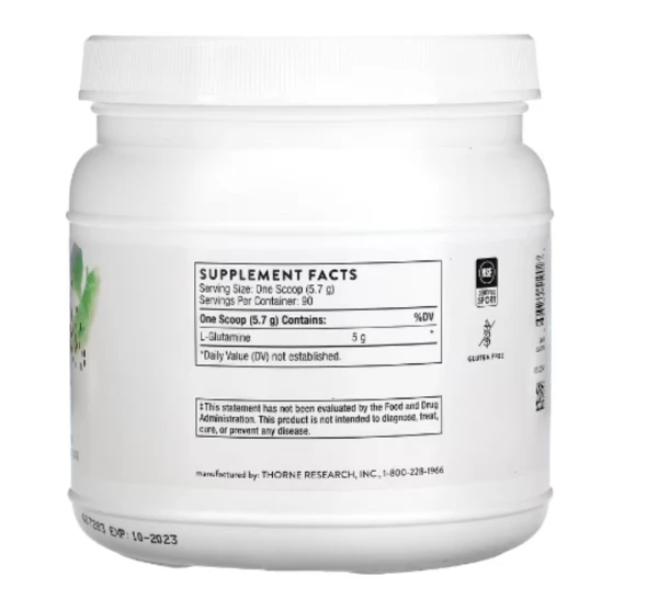 Thorne, L-Glutamine Powder, 18.1 oz (513 g)