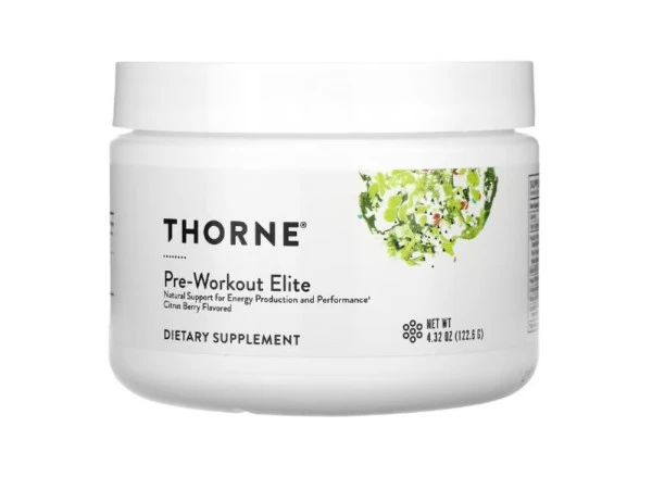 Thorne, Pre-Workout Elite, Citrus Berry, 4.32 oz (122.6 g)