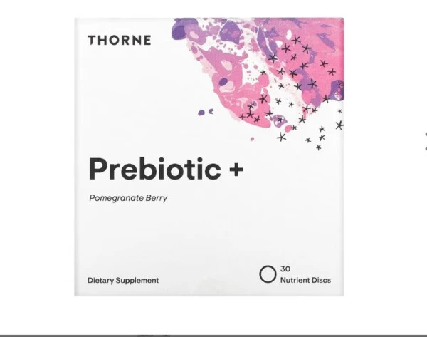 Thorne, Prebiotic +, Pomegranate Berry, 30 Nutrient Discs