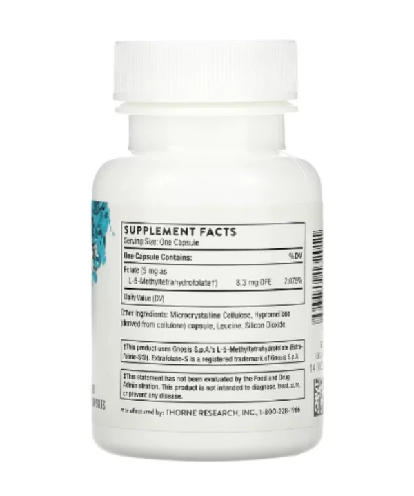 Thorne Research, 5-MTHF, 5 mg, 60 Veggie Caps