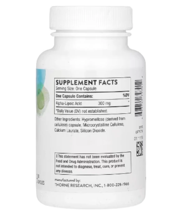Thorne Research, Alpha-Lipoic Acid, 60 Capsules
