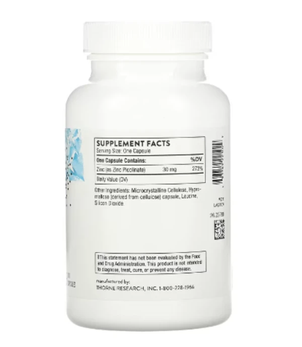 Thorne Research, Zinc Picolinate, 30 mg , 180 Capsules
