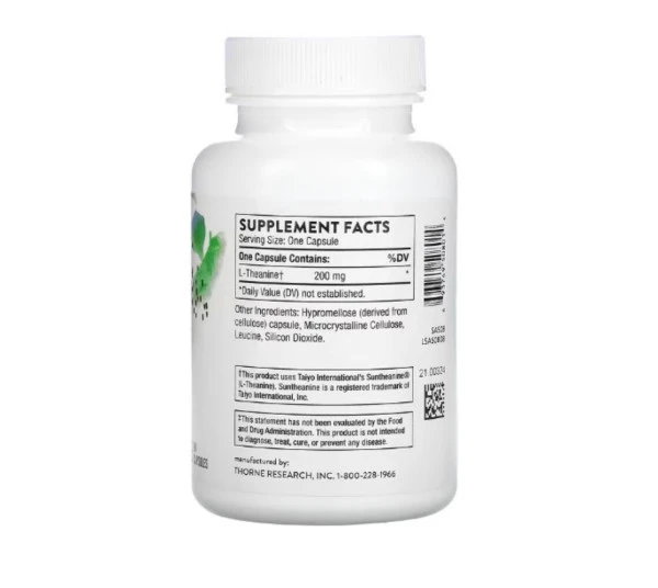 Thorne, Theanine, 90 Capsules