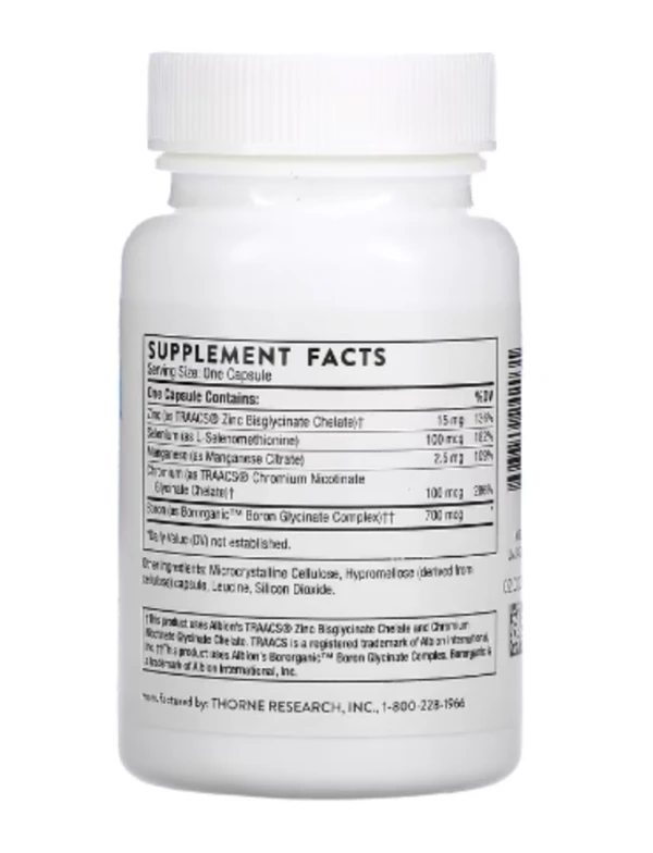 Thorne, Trace Minerals, 90 Capsules