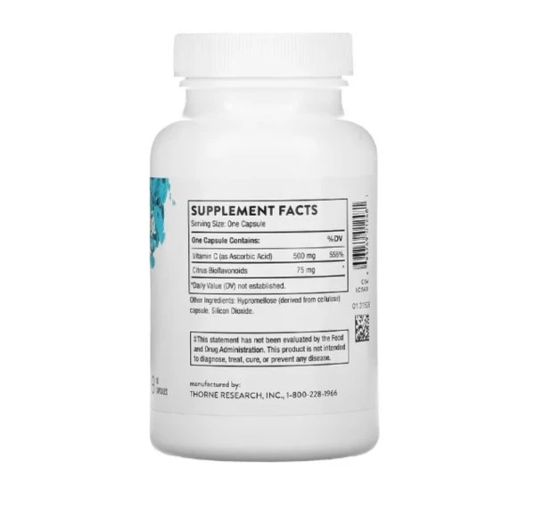Thorne, Vitamin C with Flavonoids, 90 Capsules