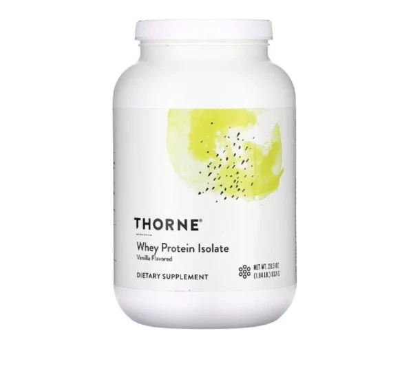 Thorne, Whey Protein Isolate, Vanilla, 1.84 lb (837 g)
