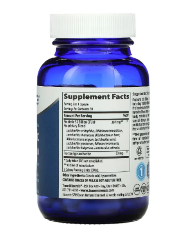 Trace Minerals ®, Probiotic, 55 Billion, 30 Capsules