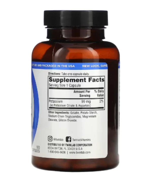 Twinlab, Potassium Caps, 180 Capsules
