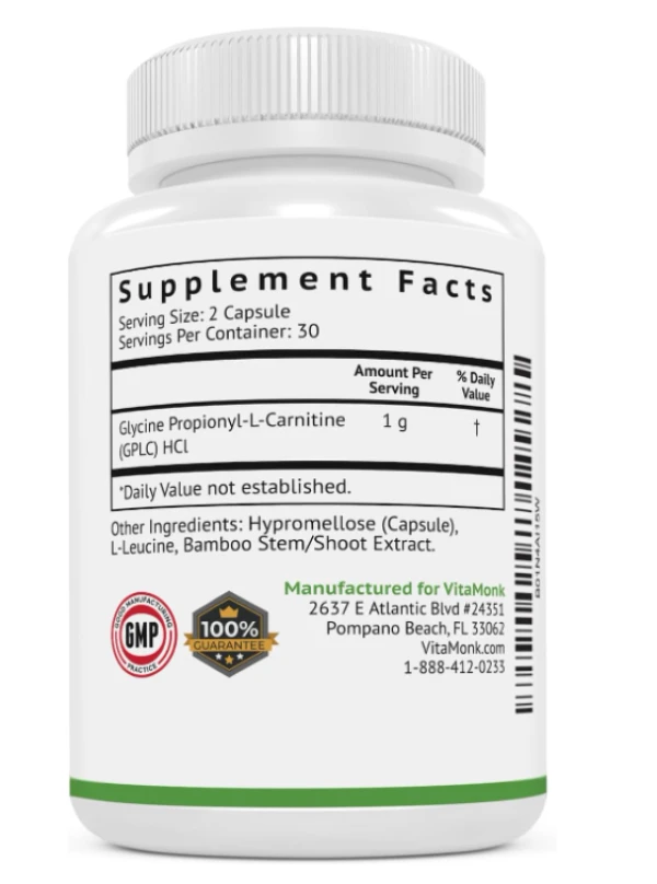VitaMonk GlycoTrax - High Absorption GPLC Supplement 60 Capsules