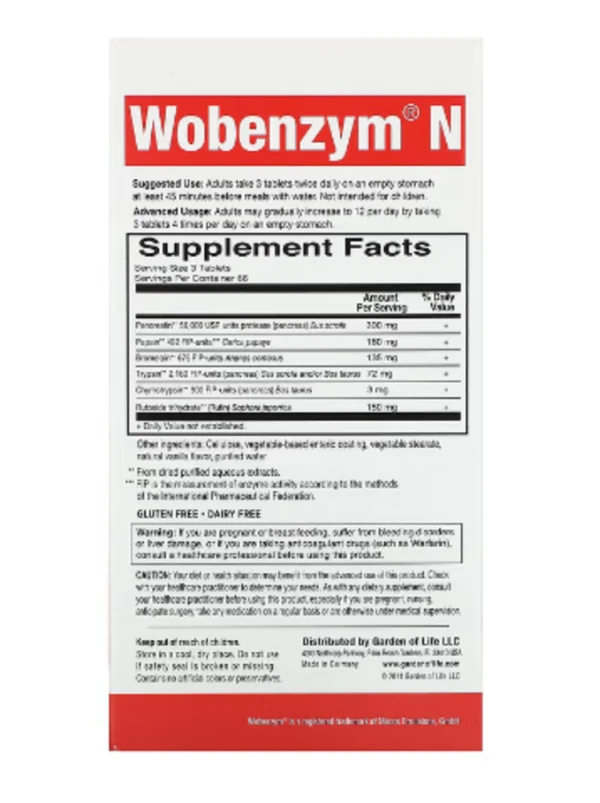 Wobenzym N, Joint Health, 200 Enteric-Coated Tablets